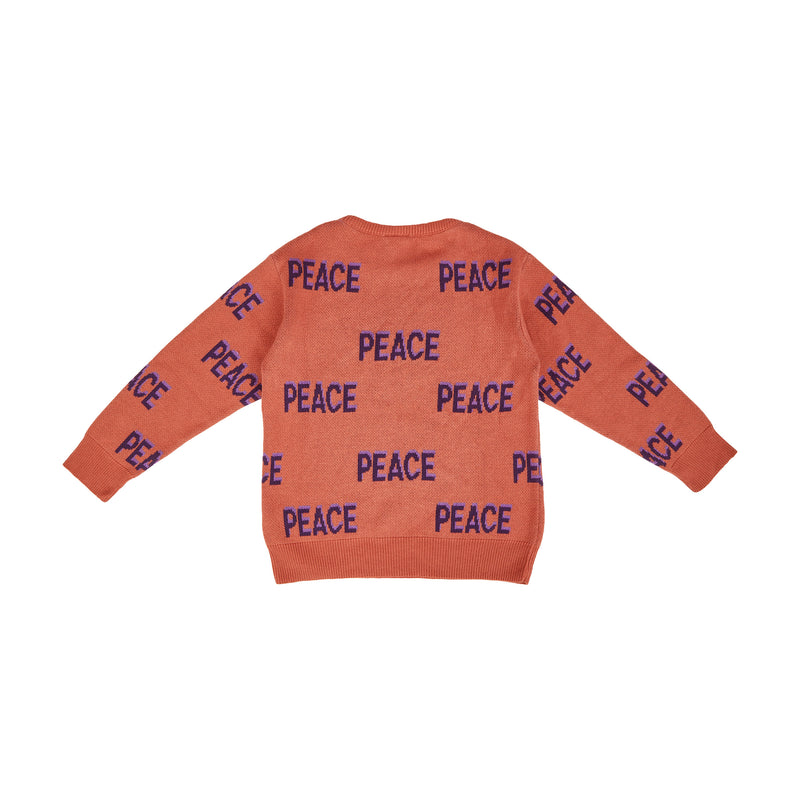 Manitober Kinder Peace Pullover Strickpulli Bio Baumwolle
