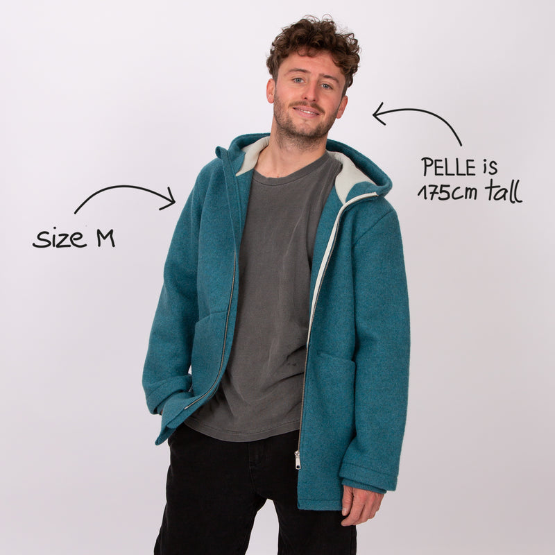 Grown-Ups Unisex Boiled Wool Parka (organic wool GOTS) - Manitober