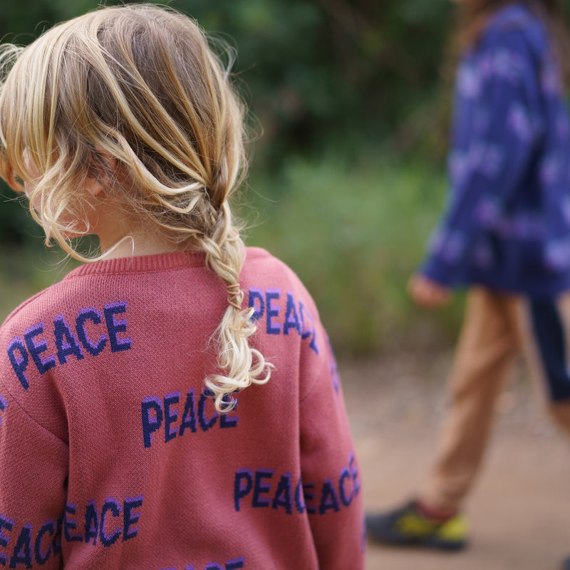 Kids Peace Knit Sweatshirt (organic cotton) - Manitober