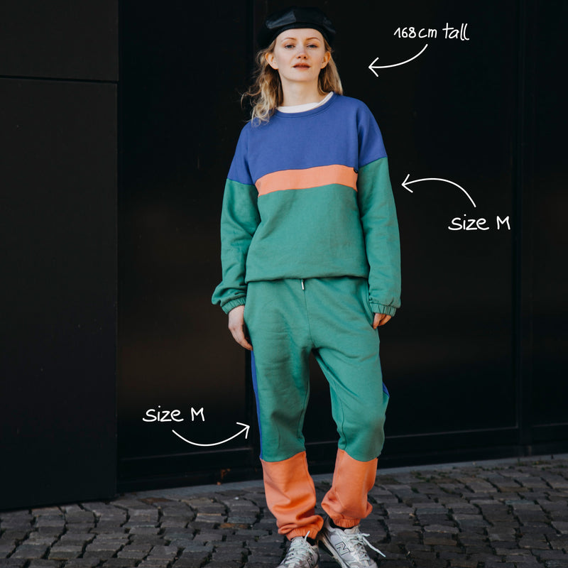Blue/Peach/Green